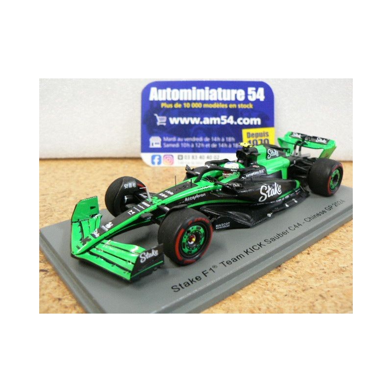 2024 Sauber Stake F1 Team Kick C44 n°24 Zhou Guanyu Chinese GP S9531 Spark Model