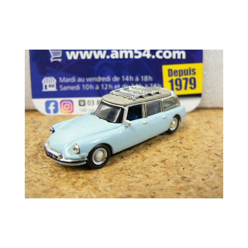 Citroen DS ID 19 break 1960 Bleu Monte Carlo 155060 Norev 1/87