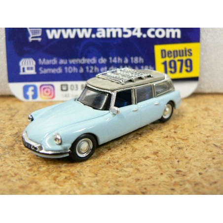 Citroen DS ID 19 break 1960 Bleu Monte Carlo 155060 Norev 1/87