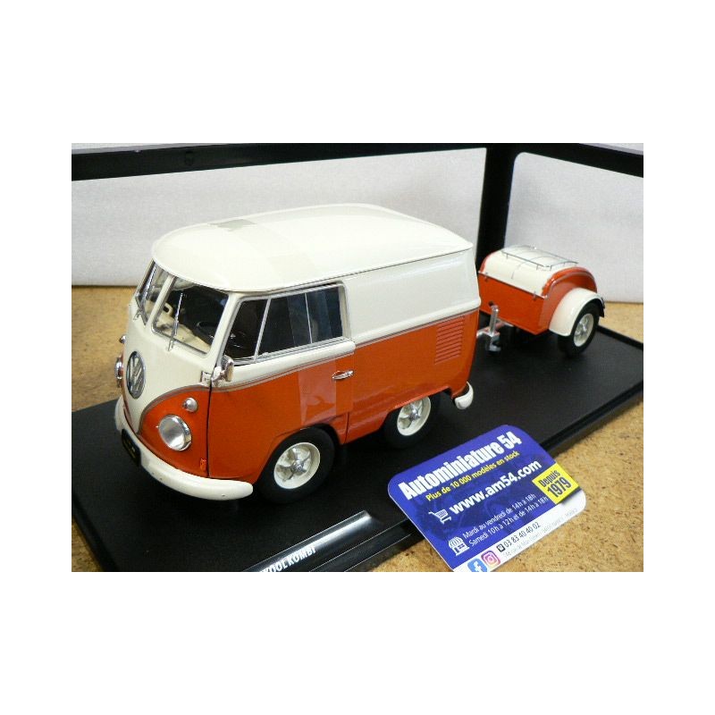 Volkswagen Kool Combi T1 Orange - White 1950 S1810902 Solido