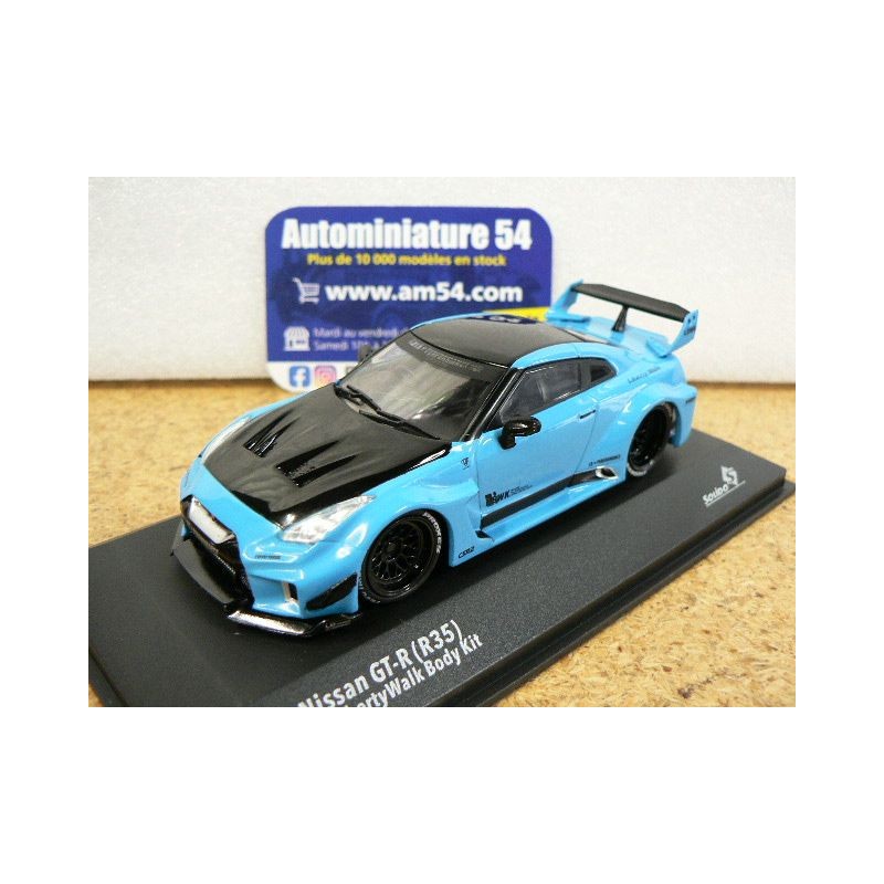 Nissan GT-R R35 LibertyWalk LBWK Blue S4311209 Solido