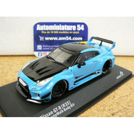 Nissan GT-R R35 LibertyWalk LBWK Blue S4311209 Solido