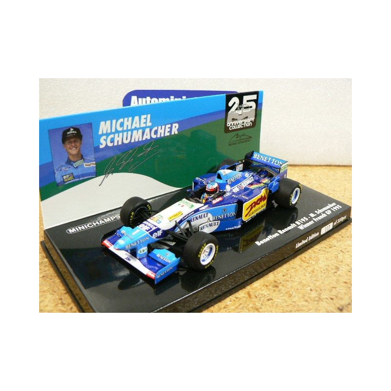 1995 Benetton Renault B195 n°1 M. Schumacher 1st French GP World Champion 517950701 Minichamps