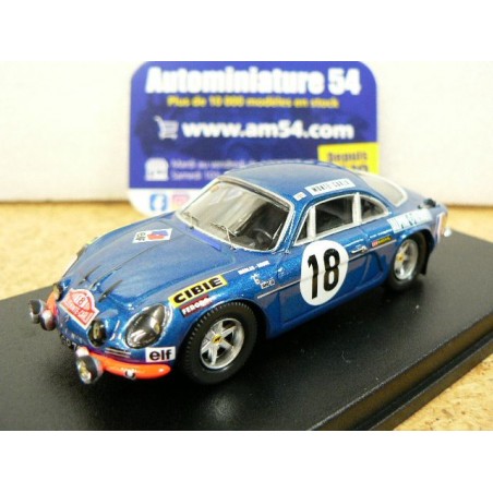 1970 Alpine A110 n°18 Nicolas - Roure 3rd Monte Carlo ref RR.FR88 Trofeu