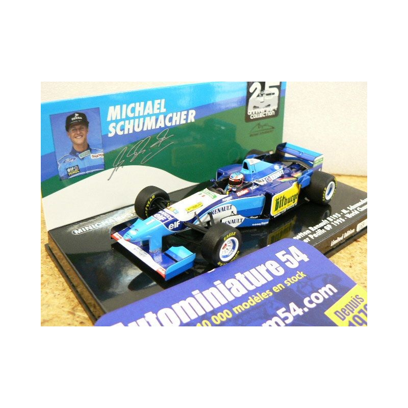 1995 Benetton Renault B195 n°1 M. Schumacher 1st Pacific GP World Champion 517950501 Minichamps