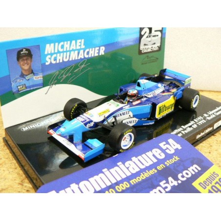 1995 Benetton Renault B195 n°1 M. Schumacher 1st Pacific GP World Champion 517950501 Minichamps