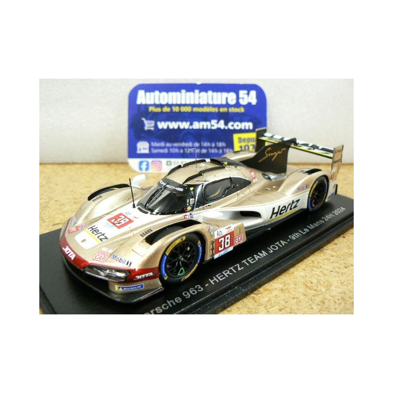 2024 Porsche 963 Hertz Jota n°38 Rasmussen - Button - Hanson Le Mans S9124 Spark Model