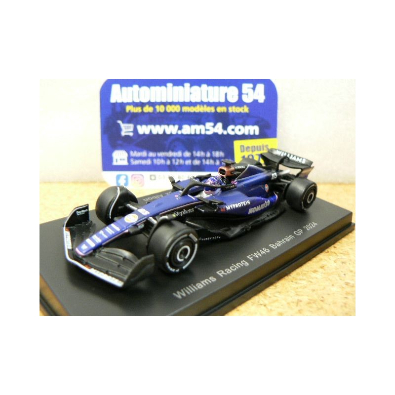 2024 Williams F1 FW46 n°23 Albon Bahrain GP Y377 Spark Model Sparky 1.64