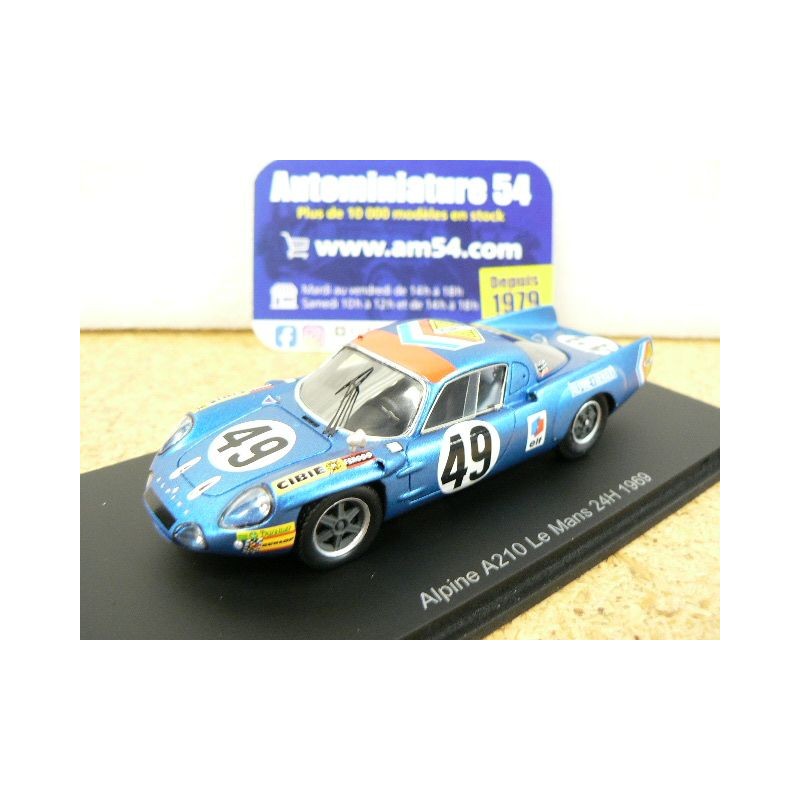 1969 Alpine A210 n°49 Foucteau - Compain Le Mans S5696 Spark Model