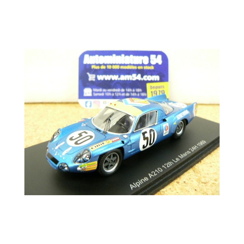 1969 Alpine A210 n°50 Serpagi - Ethuin Le Mans S5697 Spark Model