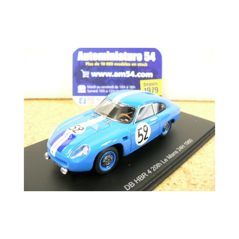 1960 DB HBR 4 n°52 Bartholoni - De Saint Aubian Le Mans S8351 Spark Model