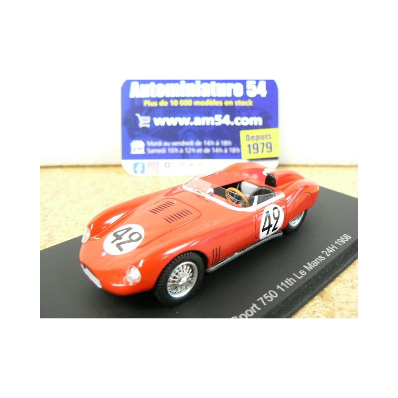 1958 Osca Sport 750 n°42 De Tomaso - Davis Le Mans S5085 Spark Model