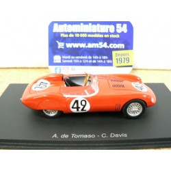 1958 Osca Sport 750 n°42 De Tomaso - Davis Le Mans S5085 Spark Model