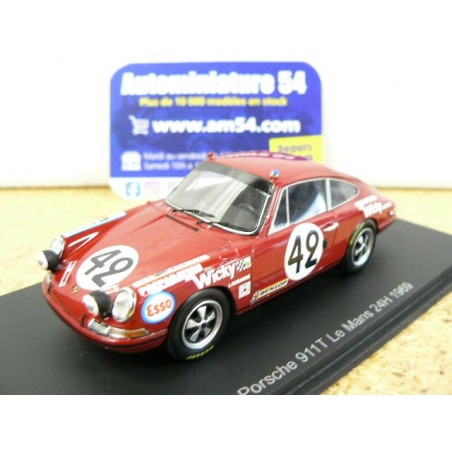 1969 Porsche 911T n°42 Wicky - Berney Le Mans S9751 Spark Model