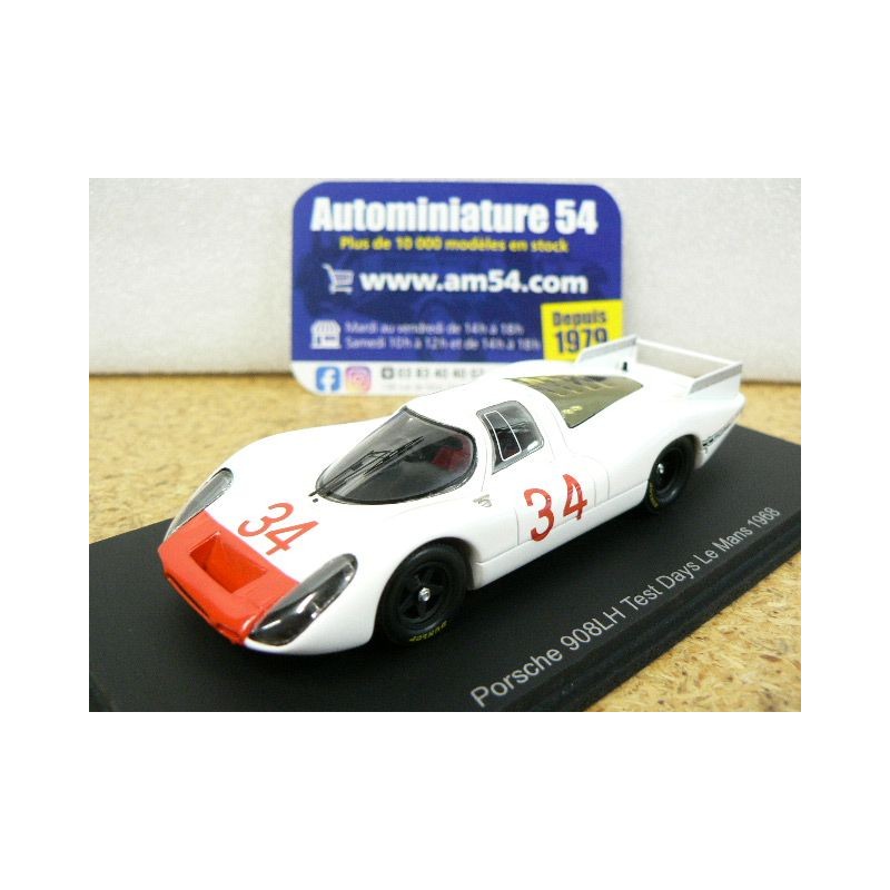 1968 Porsche 908 LH n°34 Test Day Le Mans S9241 Spark Model