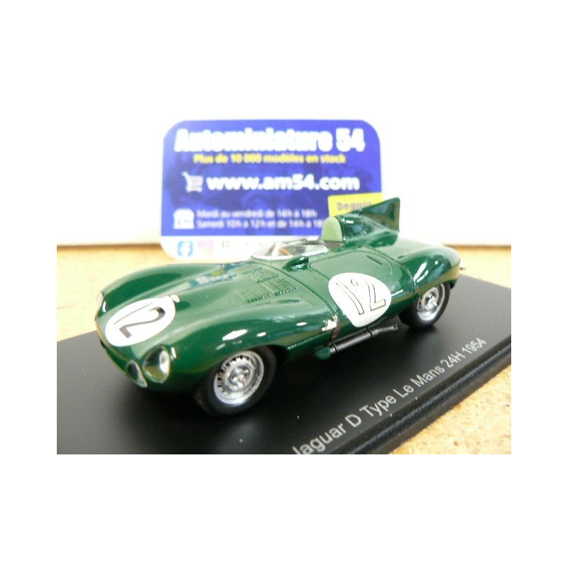 1954 Jaguar D n°12 Moss - Walker Le Mans S2927 Spark Model