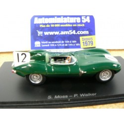 1954 Jaguar D n°12 Moss - Walker Le Mans S2927 Spark Model