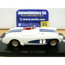 1956 Chevrolet Corvette C1 V8 n°1  Fitch - Hangsen 9th Sebring 12Hours US180 Spark Model