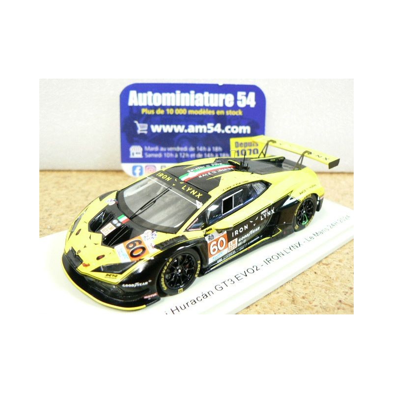 2024 Lamborghini Huracan GT3 Evo2 Iron Lynx n°60 Schiavoni - Cressoni - Perera Le Mans S9151 Spark Model