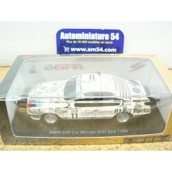 1986 BMW 635 CSI n°11 Quester - Tasin - Heger 1st Winner 24h SPA 43SPA86 Spark Model